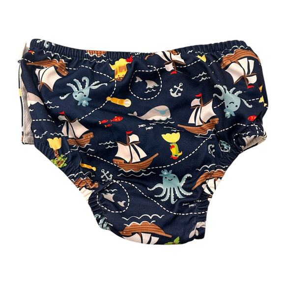 iPlay Reusable Swim Bottoms Diaper Under the Sea Theme UPF 50+, 3T - Picture 5 of 5